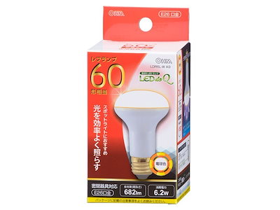 他サイト： LDR6L-W A9 [電球色] LED電球 LEDdeQ ホワイト [E26/60W相の商品画像