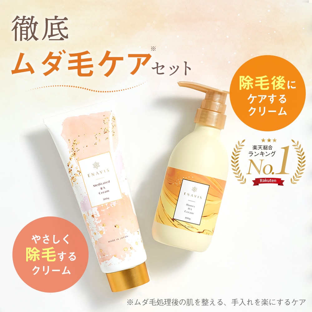 Qoo10] エナヴィス 【ムダ毛ケアセット】ボディクリーム 保湿