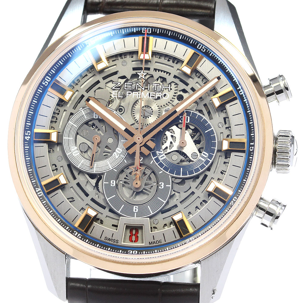 ゼニス ZENITH 51.2081.400/78.C810 エルプリメロ クロノマスターフルオープン 自動巻き メンズ 保証書付き_827765【中古】