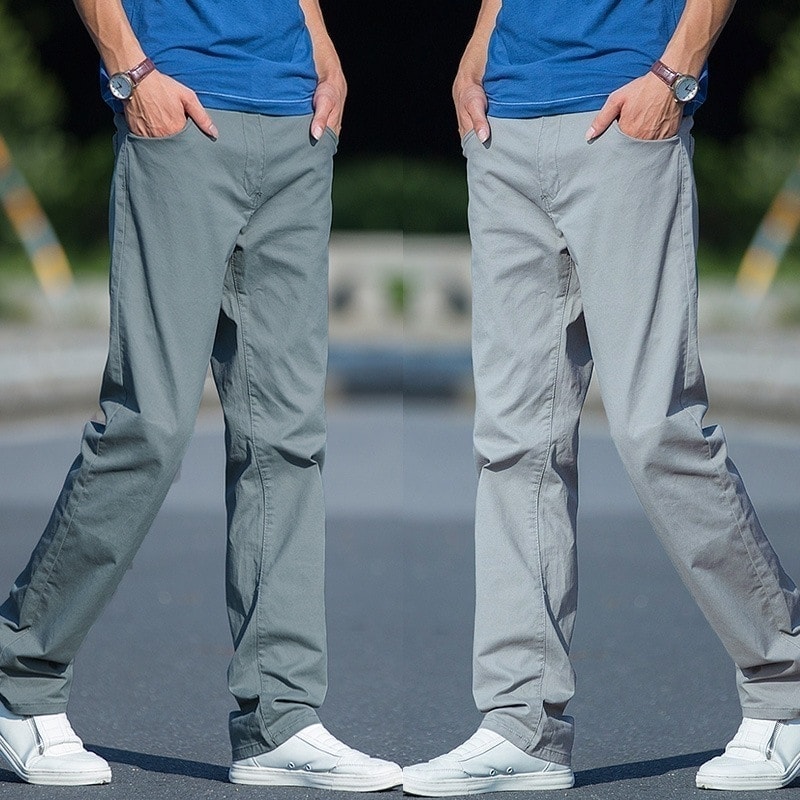 パンツ メンズモデル 秋 メンズカジュアルパンツ 春秋冬春秋冬秋モデル ゆっlたり 大きいサイズ 中年パンツ ストレート メンズパンツ 6,109円