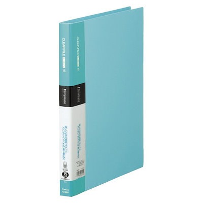他サイト： キングジムKING JIMシンプリーズクリアーファイル差替式　15P　水色 138SPﾐｽ　A4 タテ型の商品画像