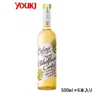 他サイト： YOUKI ユウキ食品 業務用 有機コーディアル エルダーフラワー 500ml×6本入り 212950の商品画像