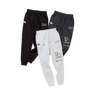 SY32 ダブルフェイス カードボード スウェット メンズ ホワイト SY32 by SWEET YEARS パンツ ロング 長ズボン ニット メンズ