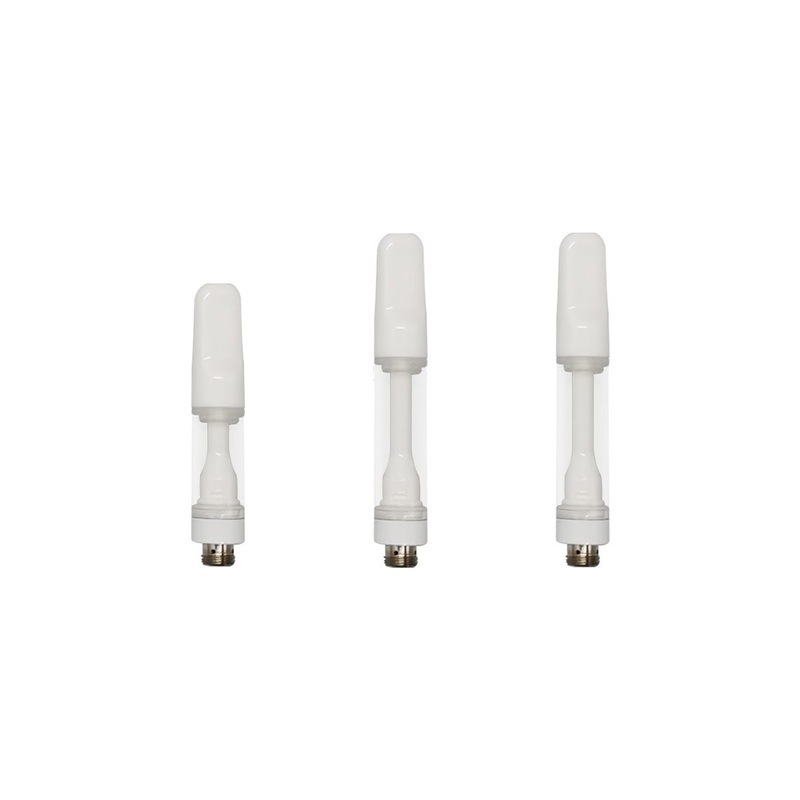 【50本セット】 アトマイザー フルセラミック ホワイト 510 カートリッジ 0.5ml or 0.8ml or 1.0ml リキッド用 1.4Ω 1.4オーム 使い捨て 使い切り タイプ VAPE