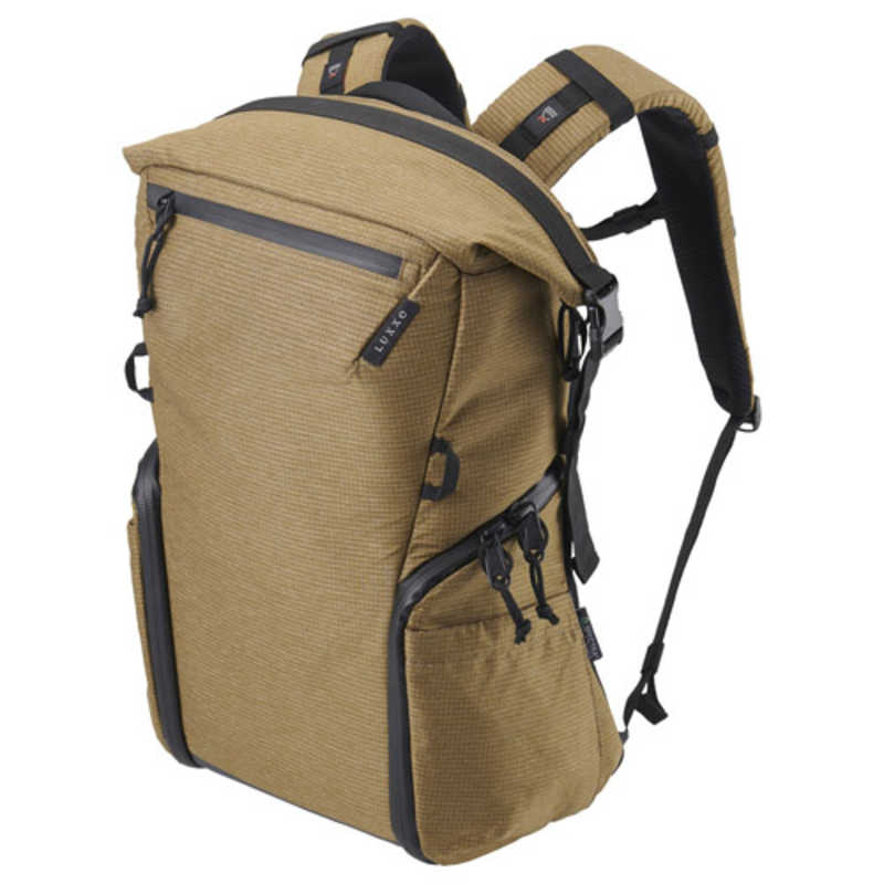 LUXXE　LUXXe (ラクゼ) グリッド ロールトップバックパック M コヨーテ LUXXe(ラグゼ) コヨーテ　SLX-GRBPMCY