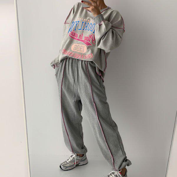 Hスタイル(SET)反転魅力セット 秋 女性 トレーニングウェアセット 長袖 スウェットセット パンツセットアップ 6,236円