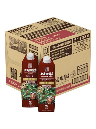 上島珈琲店 アイスコーヒー 微糖 紙パック 1000ml×12本
