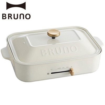 イデアインターナショナル BRUNO（ブルーノ） コンパクトホットプレート BOE021-WH