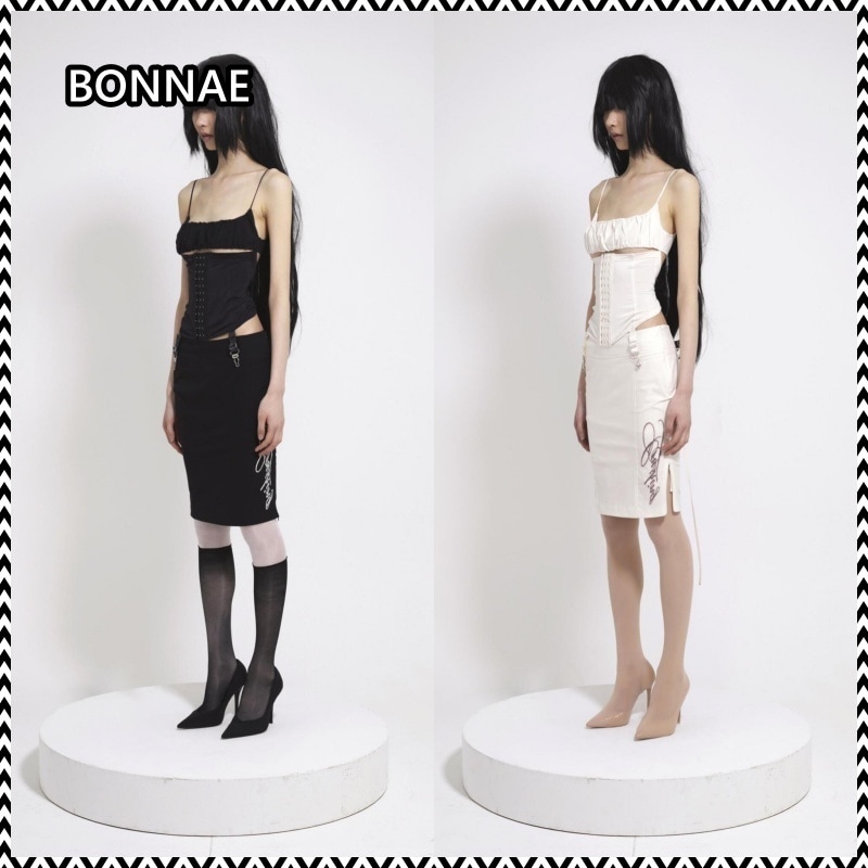 BONNAE Lace-up corset top