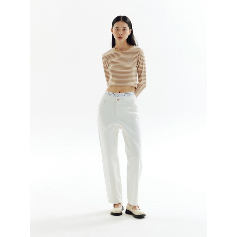 チョウウーストレートホワイトデニムパンツ_CW1A_B28WWH 9,593円