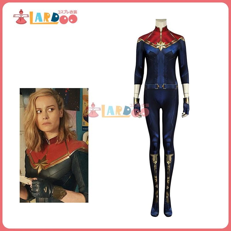 マーベルズ The Marvels キャロル・ダンヴァース キャプテン・マーベル ボデイー コスチューム コスプレ衣装636