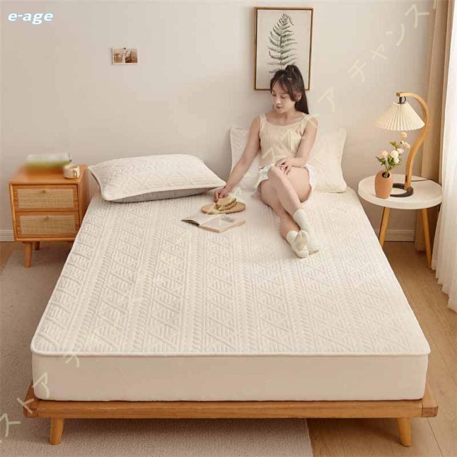 あったか フランネル ボックスシーツ ワイドキング 冬 秋冬用 暖かい なめらか パッド一体型 ボックスシーツ マイクロファイバー 敷きパッド マットレスカバー30%までに制限 7,040円