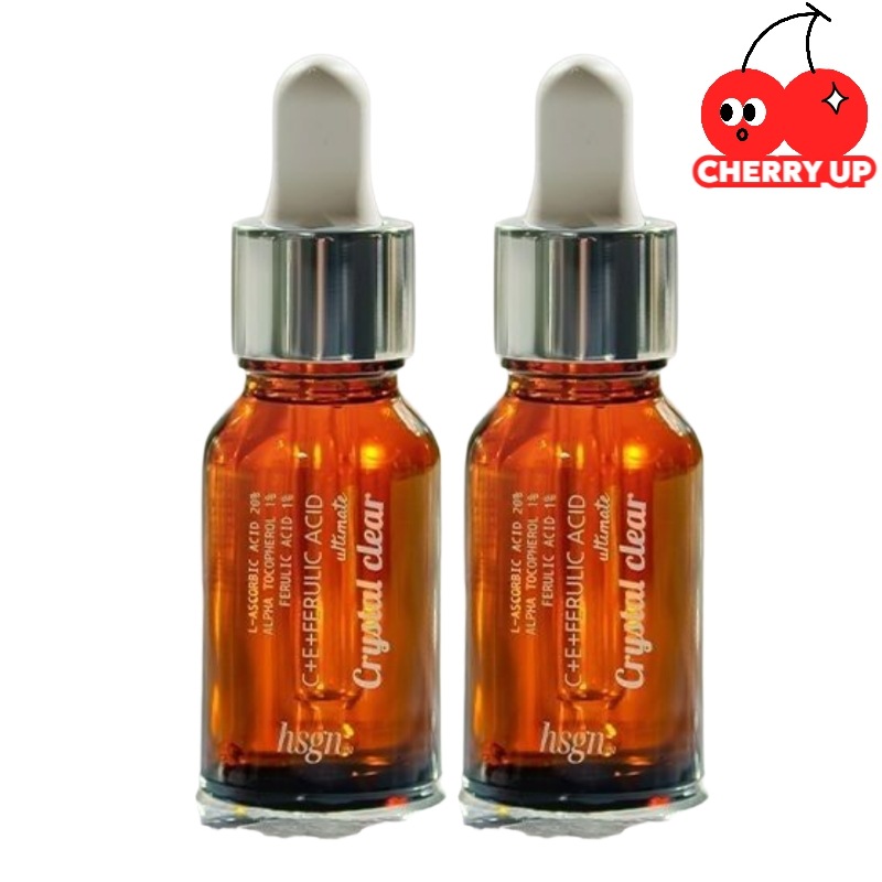 【1+1】HSGN イノベーション 20％ 純粋ビタミンC＋ビタミンE＋フェルラ酸 アルティメット セラム 15ml×2本 （CEフェルリック 高濃度ケア・低pH設計）