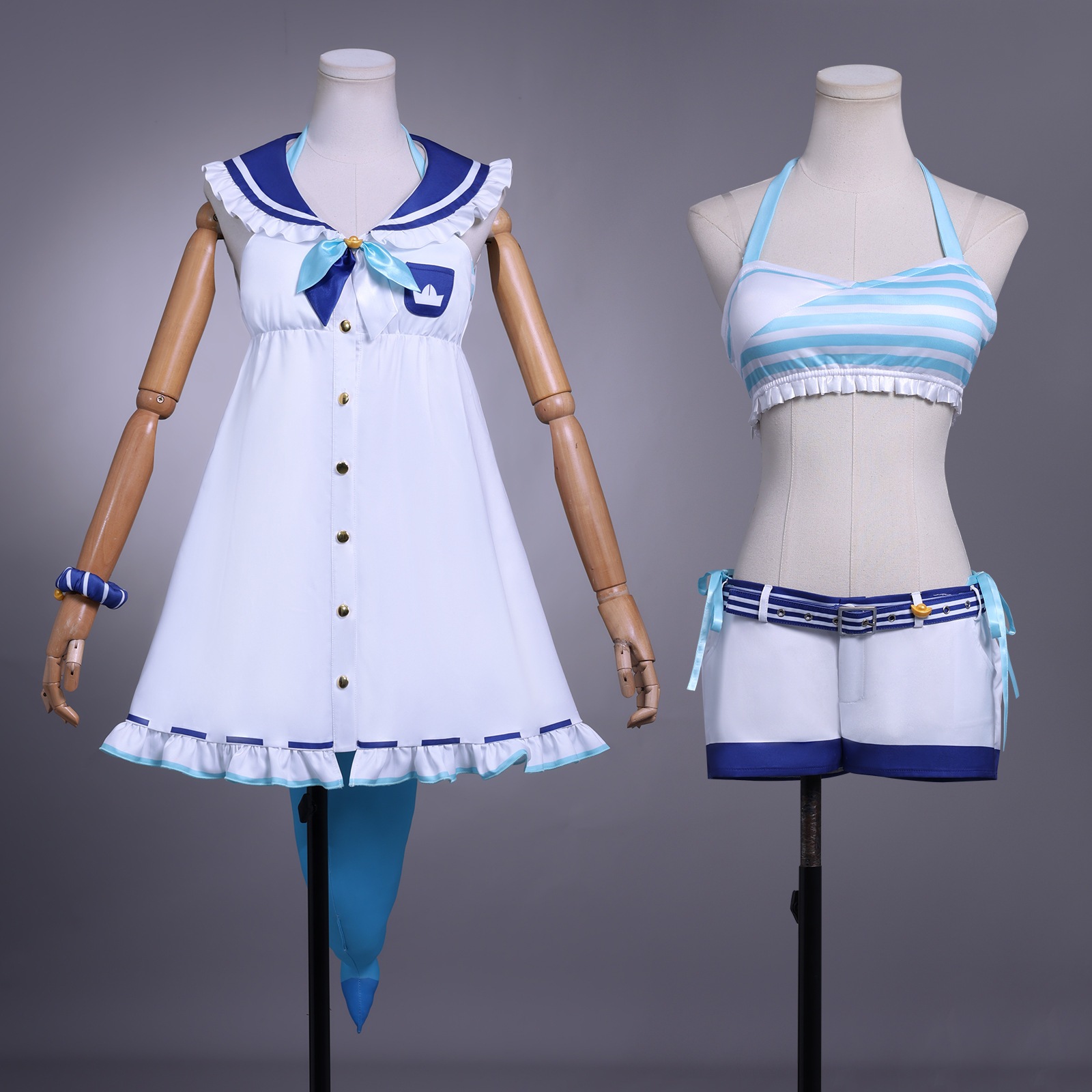 バーチャルアンカー サバコス Vtuber グラ転生リトルサメ サメコ耳しっぽコススーツ