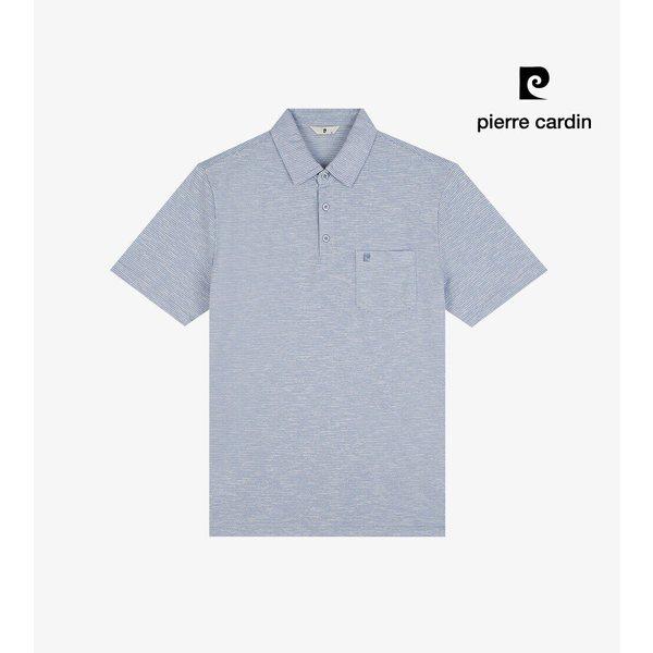メランジストライプ男性半袖カラーTシャツOTS201_ept
