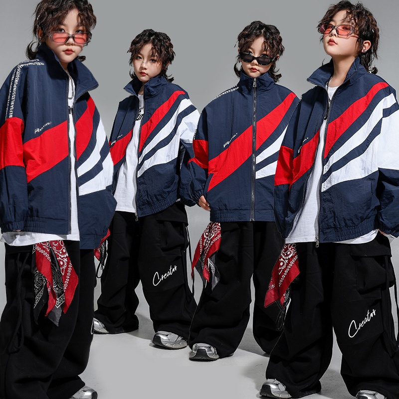 キッズヒップホップセット 男児少儿外套 街舞童装演出服