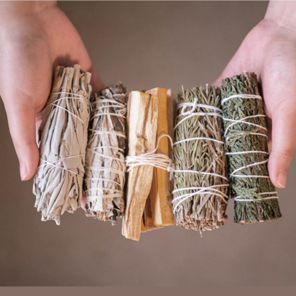 アフターモーメント スマッジスティック 5点セット( パロサント + ホワイトセージ + 白香木 + ローズマリー + ヨバサンタ) ルームフレグランス 天然 インセンス 天然 ディフューザー 芳香剤