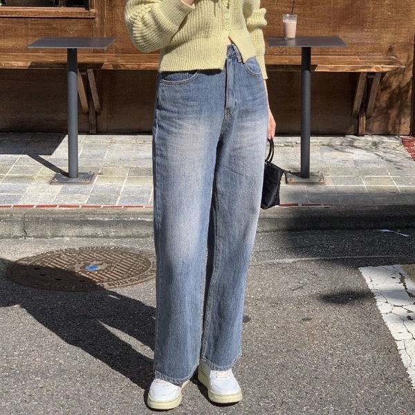 ps4587 デニムワイドパンツ