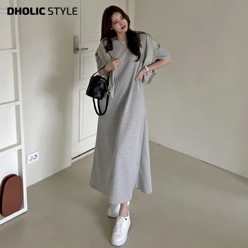 [メガ割りSALE]サイドポケットフレアワンピース・p353776