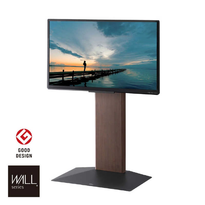 ナカムラ　24～55インチ対応 テレビスタンド WALL V3COMPACT (壁寄せタイプ) ウォールナット　WLTVR5238