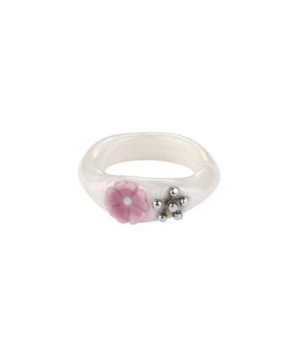 NFF elowen ring white エロウェンリング ホワイト 韓国アクセサリー 正規品 レディース 指輪