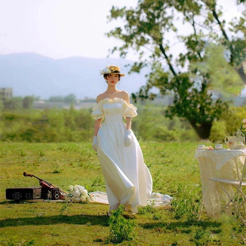 【高.品.質】2024作高級感花嫁ロングドレス結婚式ワンピース二次会ドレス結婚式ドレスお呼ばれウェディングドレス白ロングドレスパーティードレス30%までに制限