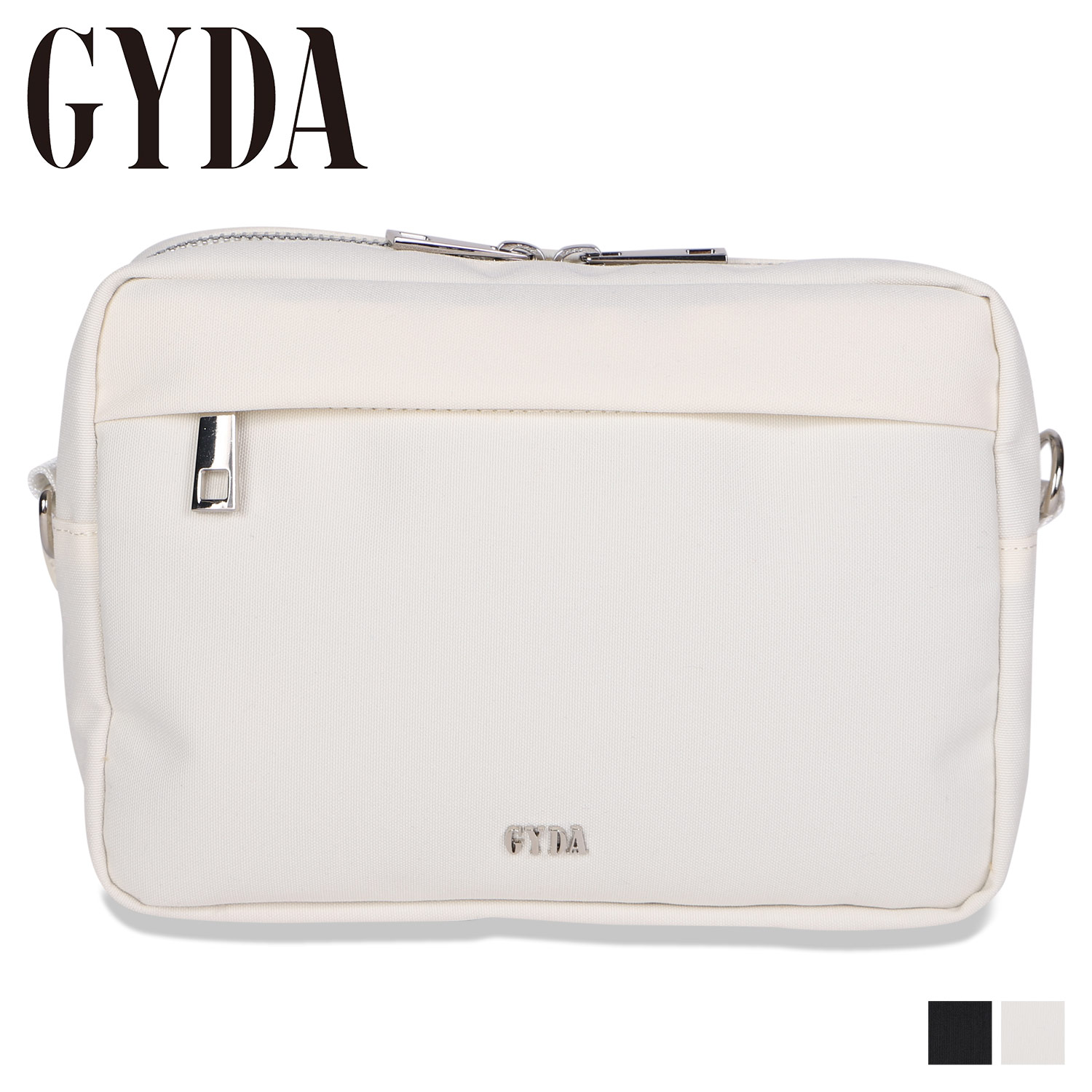ショルダーバッグ ボディバッグ ウエストバッグ ポーチ レディース 斜め掛け 軽量 ブラック アイボリー 黒 GY-B092