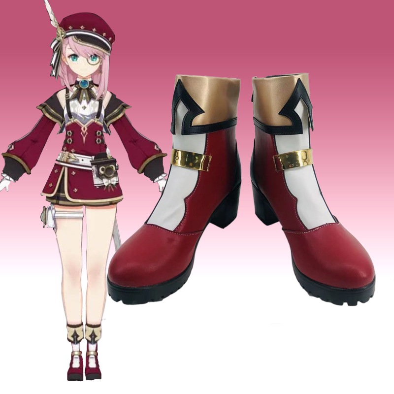 原神 シャーロットコス靴2dアニメーション展示パフォーマンスシューズ