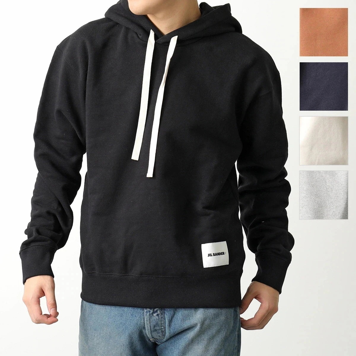 JIL SANDER+ ジルサンダー プラス パーカー J47GU0105 J20039 J20010 メンズ スウェット プルオーバー 長袖 ロゴパッチ セッ