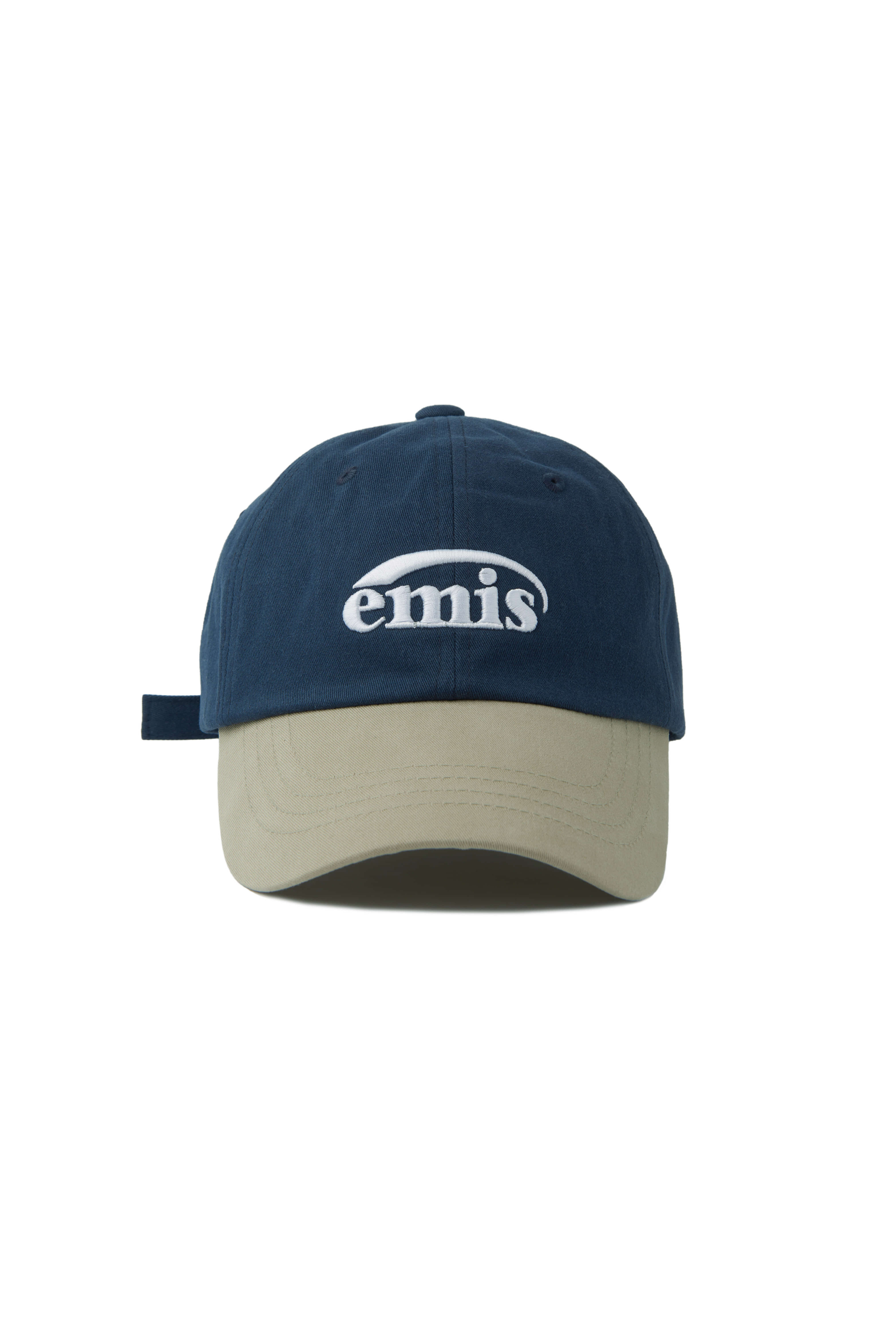 【EMIS】 NEW LOGO MIX BALL CAP : BEIGE/NAVY