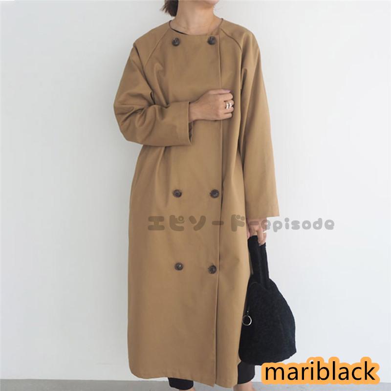 トレンチコート レディース スプリングコート 膝丈 ミディア丈 秋 コート ロングコート フート付き おしゃれ アウター 秋 冬 物 春服 大きいサイズ 30代 40代