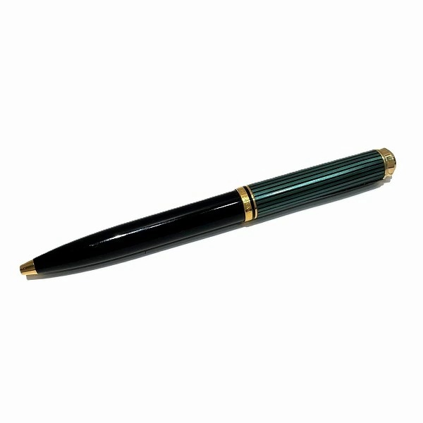 ペリカン スーベレーン ブラック×グリーン ブランド小物 ボールペン ユニセックス 【中古】
