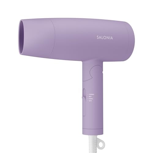 秋冬限定 サロニア スピーディーイオン ドライヤー 大風量 速乾 軽量 マイナスイオン ヘアドライヤー マイニュアンスパープル