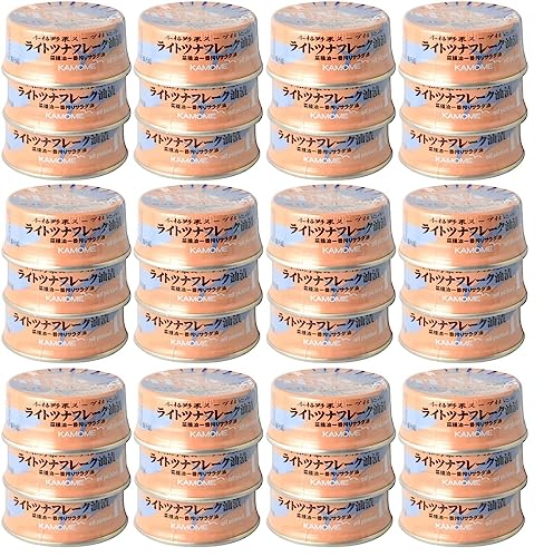 KAMOME かもめ屋 ライトツナフレーク 油漬 80g 3個×12パック（36個）