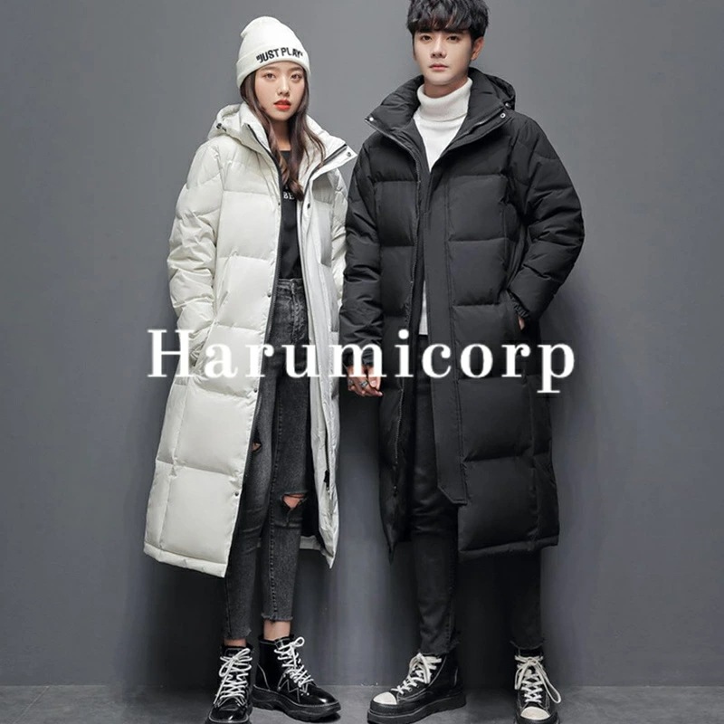 【即納245】メンズ お揃い カップル レディース 男女兼用ダウンジャケット 暖かい ロング丈 中綿ダウンコート フード付き 厚手 防寒着 保温 通勤 軽量 OL 通学 防 冬服 アウター人気単品売り 7,150円