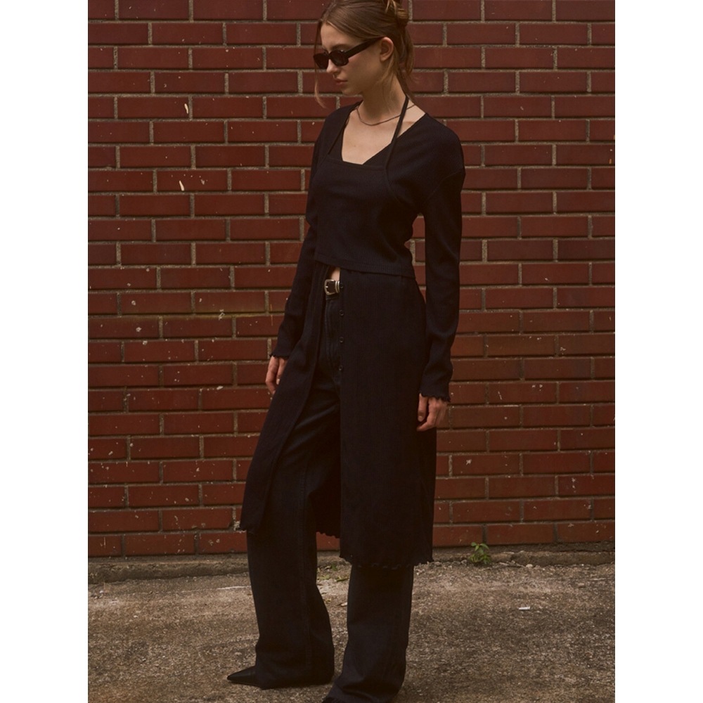 SIGREAT レイヤードロングカーディガン