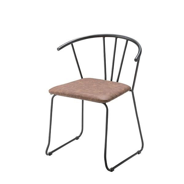 アームチェア/リビングチェア 肘付き スチールフレーム ソフトレザー TEC-64 インテリア家具 ディスプレイ用品