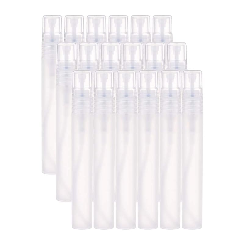 BENECREAT 24個10mlスプレーボトル プラスチック製 携帯やすい 化粧水 香水小分け 化粧品詰め替え 小分け用 白色