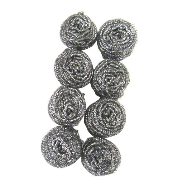 （まとめ） ステンレスたわし/キッチンタワシ 10g 8個入 油汚れ 焦げ落とし キッチン用品 300個セット