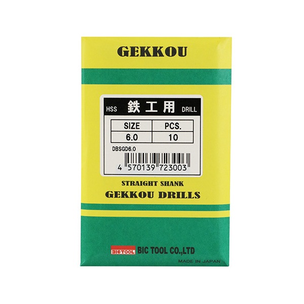 DCM 鉄工用月光ドリル 10本入 丸軸 DBSGD6.0