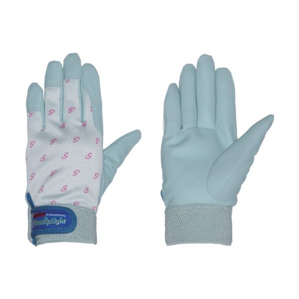 （まとめ）ペンギンエースジャパン ノンスリップライト S グレーブルー PA-8151 1双[x5]