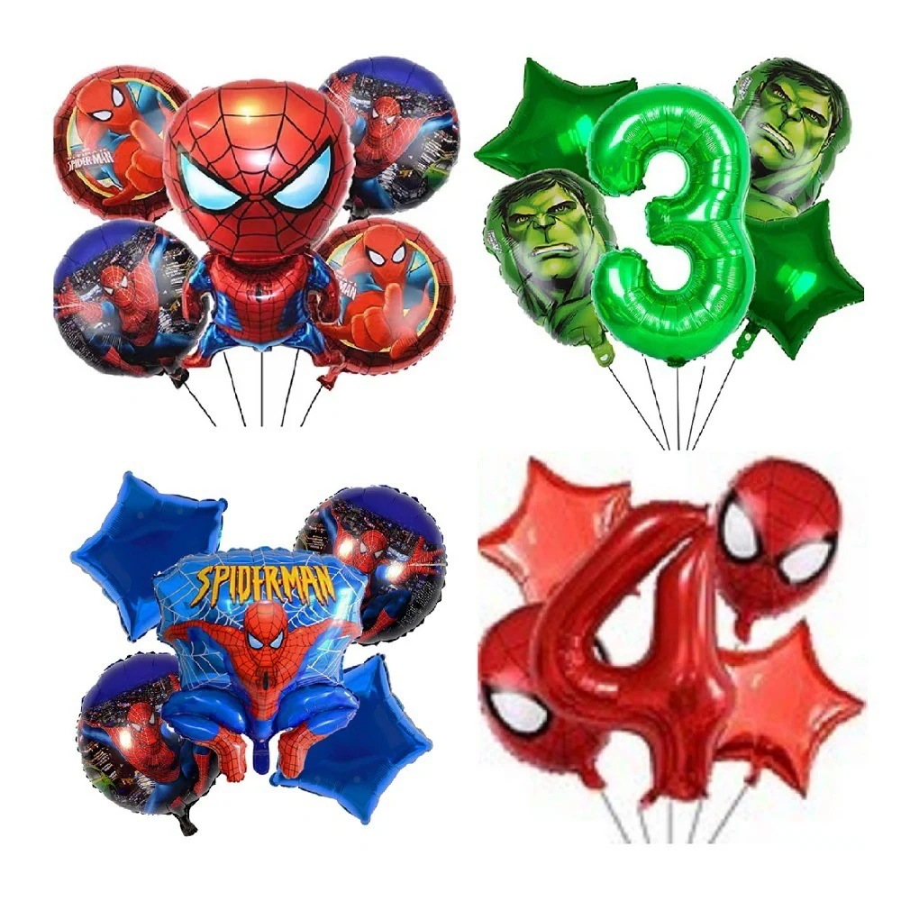 スパイダーマン風船漫画漫威緑巨人デジタル風船子供スパイダーマンのテーマ誕生日風船