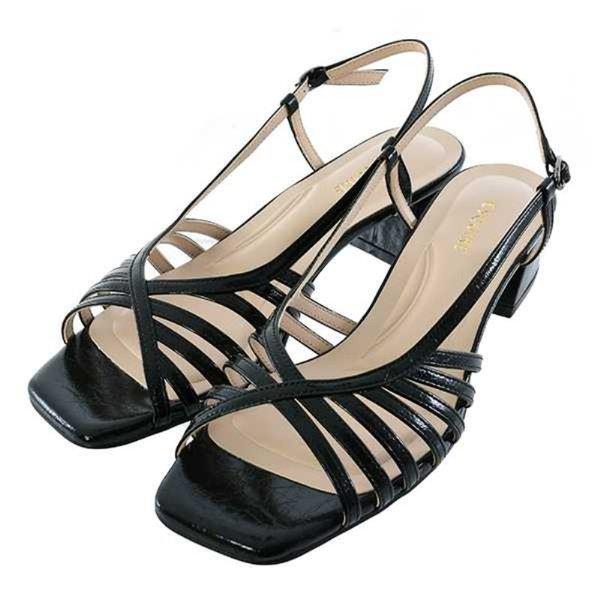 [] 女性ストラップサンダル 4CM(EQFMSD946BK) [P003814582]