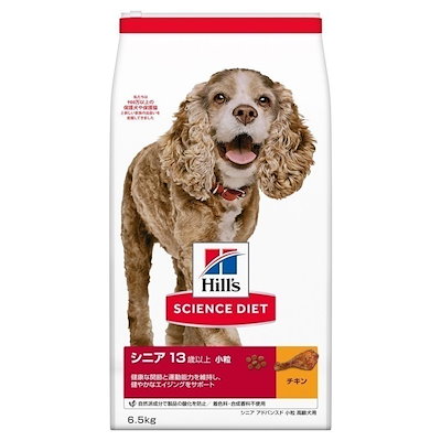 他サイト： ドッグフード　サイエンスダイエット　シニア　アドバンスド　１３歳以上　小粒　高齢犬用　チキン　６．５ｋｇ　ヒルズ　犬　ＣＲＣ45―05―19―10―45の商品画像