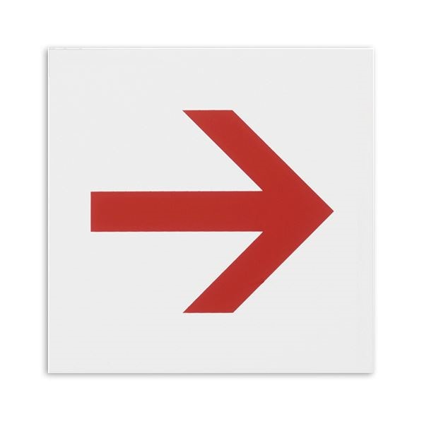 （まとめ） 光 アクリルマット板サイン 矢印テープ付 タテ100ヨコ100厚み2mm 白 KMP1051-4 1枚 30セット 14,644円