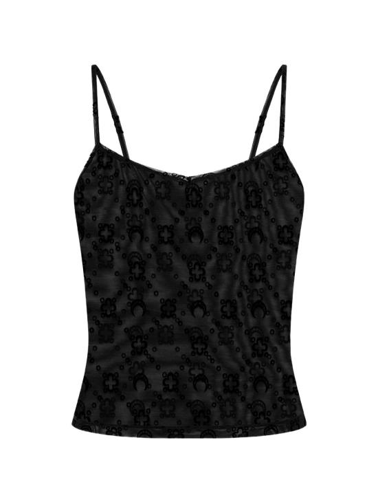 MARINE SERRE Women Tunic Tops WTO514A CJER0005BK99 Black