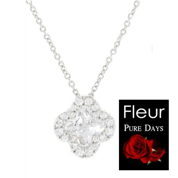 キュービック フラワー レディース フルール ピュアデイズ ジルコニア 雑誌 芸能人 着 花 ブランド ジュエリー ペンダント アクセサリー Pfl 006 Fleur Days Pure ネックレス ネックレス 在庫限り Www Quartzhotel Mx