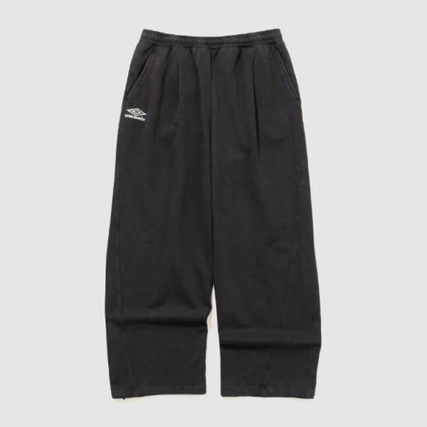 HBL オムグレイ ヴィンテージ ワイド ジョガー 2WAY スウェット パンツ ダーク チャコール UR123CFP21DCH 931187