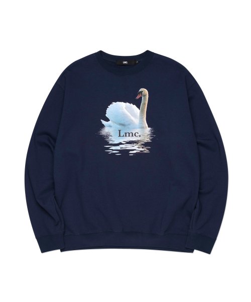 22SS 新作 LMC SWAN SWEATSHIRT NAVY 韓国正規品