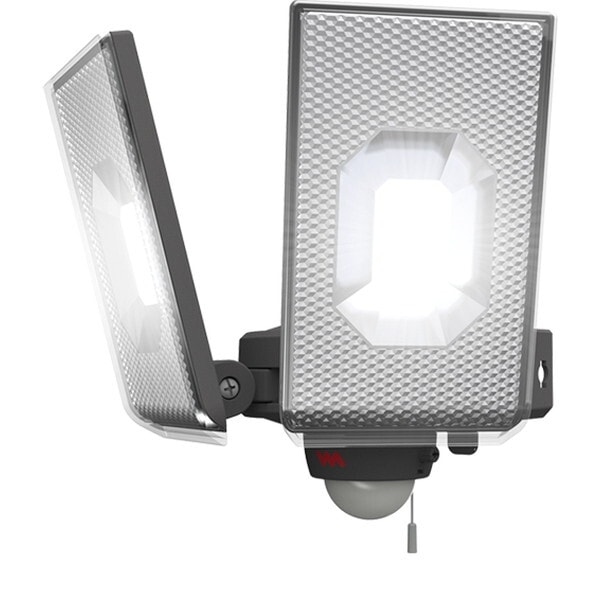 ムサシ LED-AC2050 12.5W×2灯スライド型LEDセンサーライト